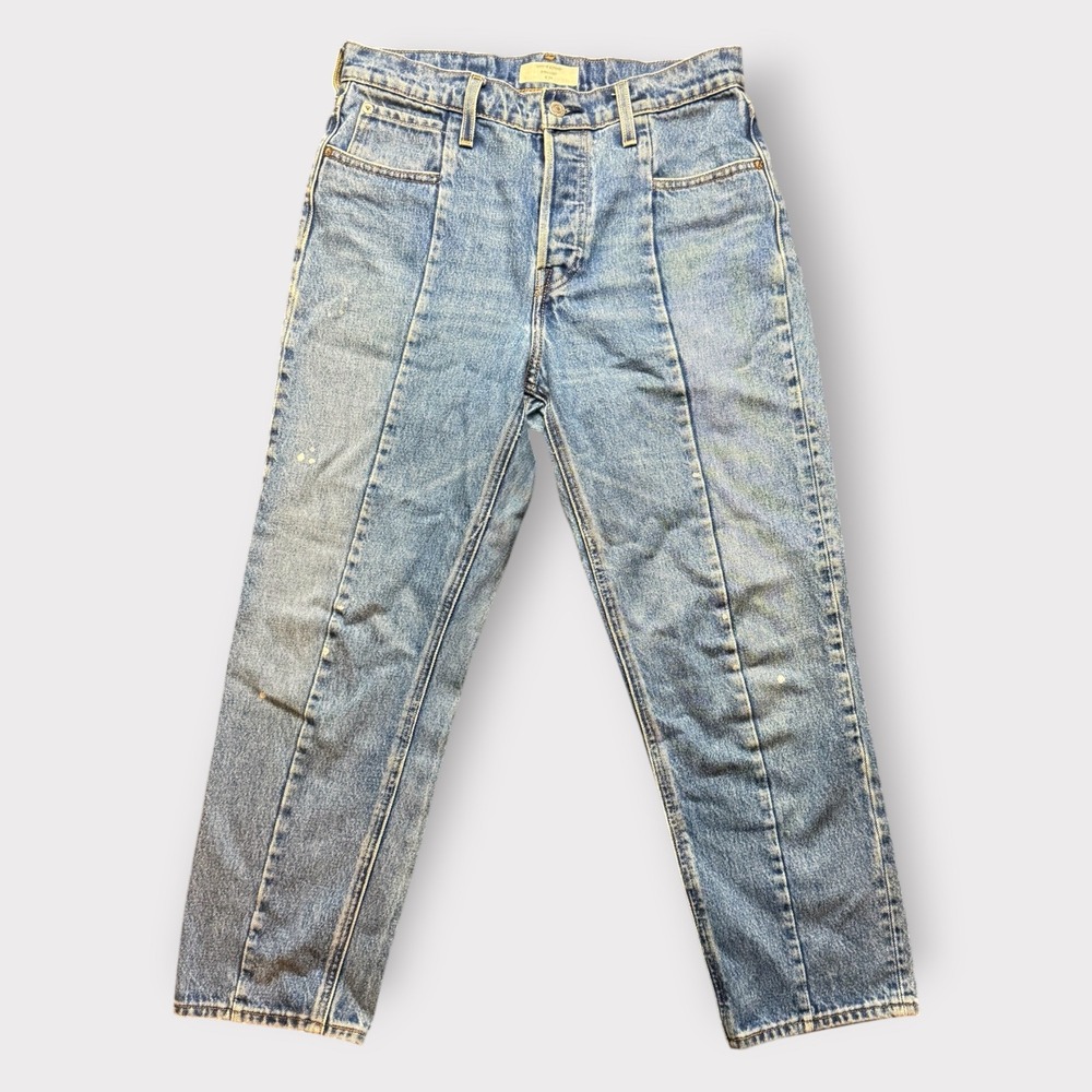 Levis Altered Straight Jeans Medium Wash Button Fly‎ High Rise W29 L26.5
